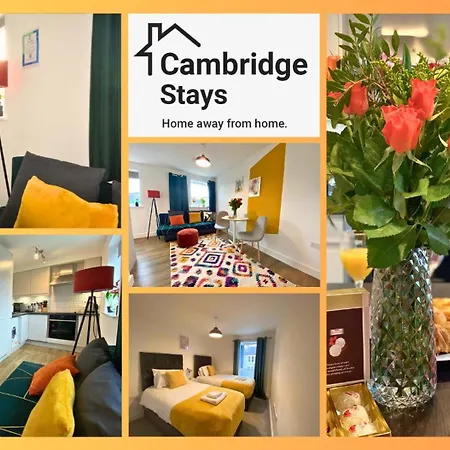Cambridge Stays Central Apart Hotel 1Br Flats-Easy Walk To City Centre-Parking-Balcony Exterior photo