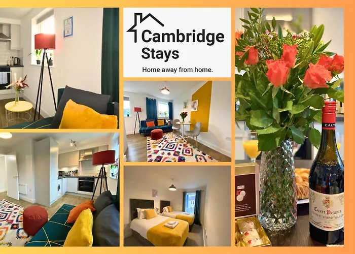 Cambridge Stays Central Apart Hotel 1Br Flats-Easy Walk To City Centre-Parking